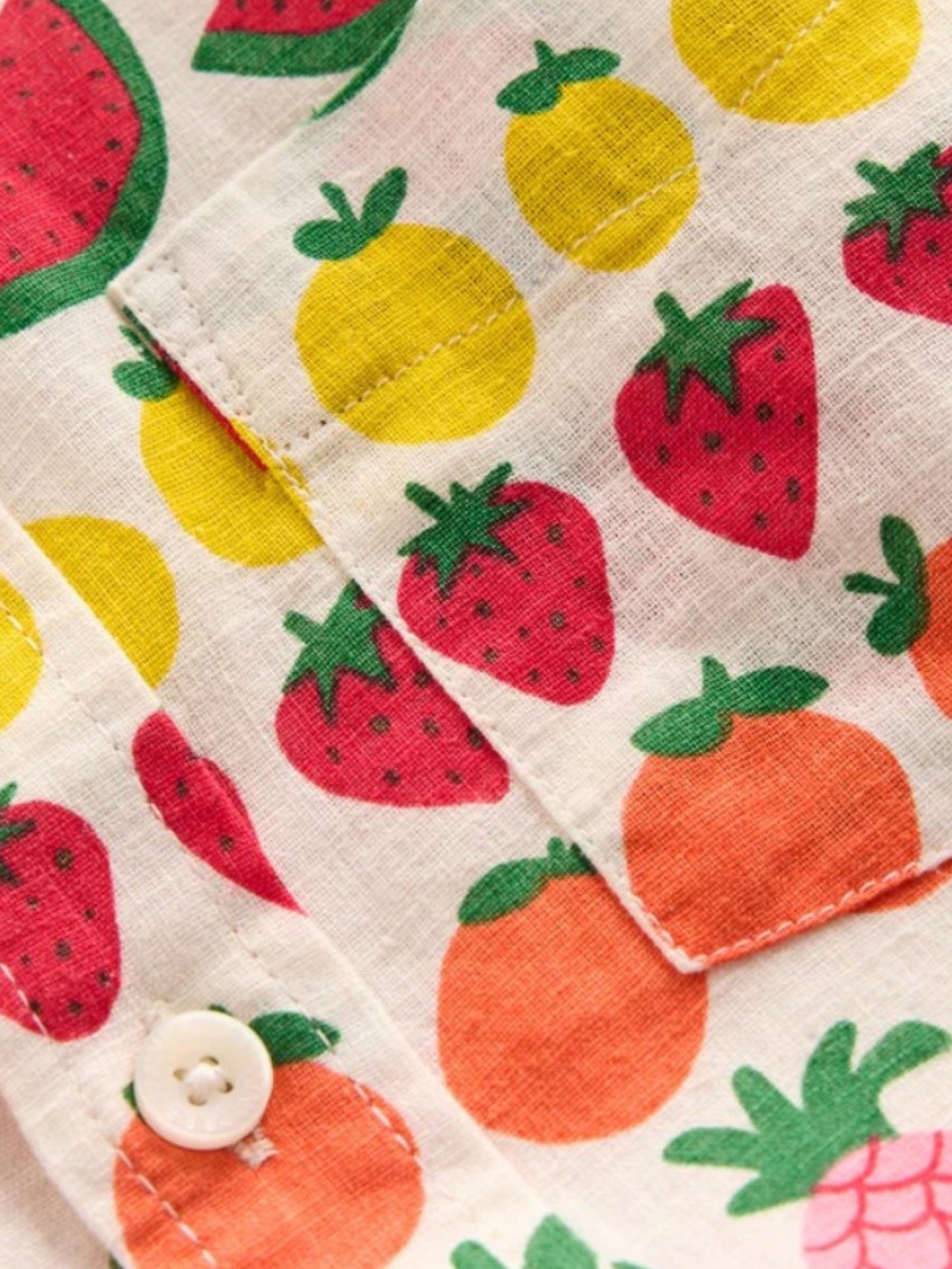 Boys Multi Fruits Printed Cotton Blend Casual wear Comfortable Shirt