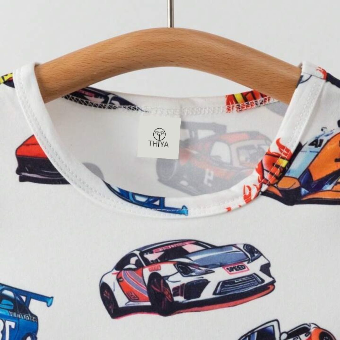 Cars Printed Clothing Co-ord Set For Boys
