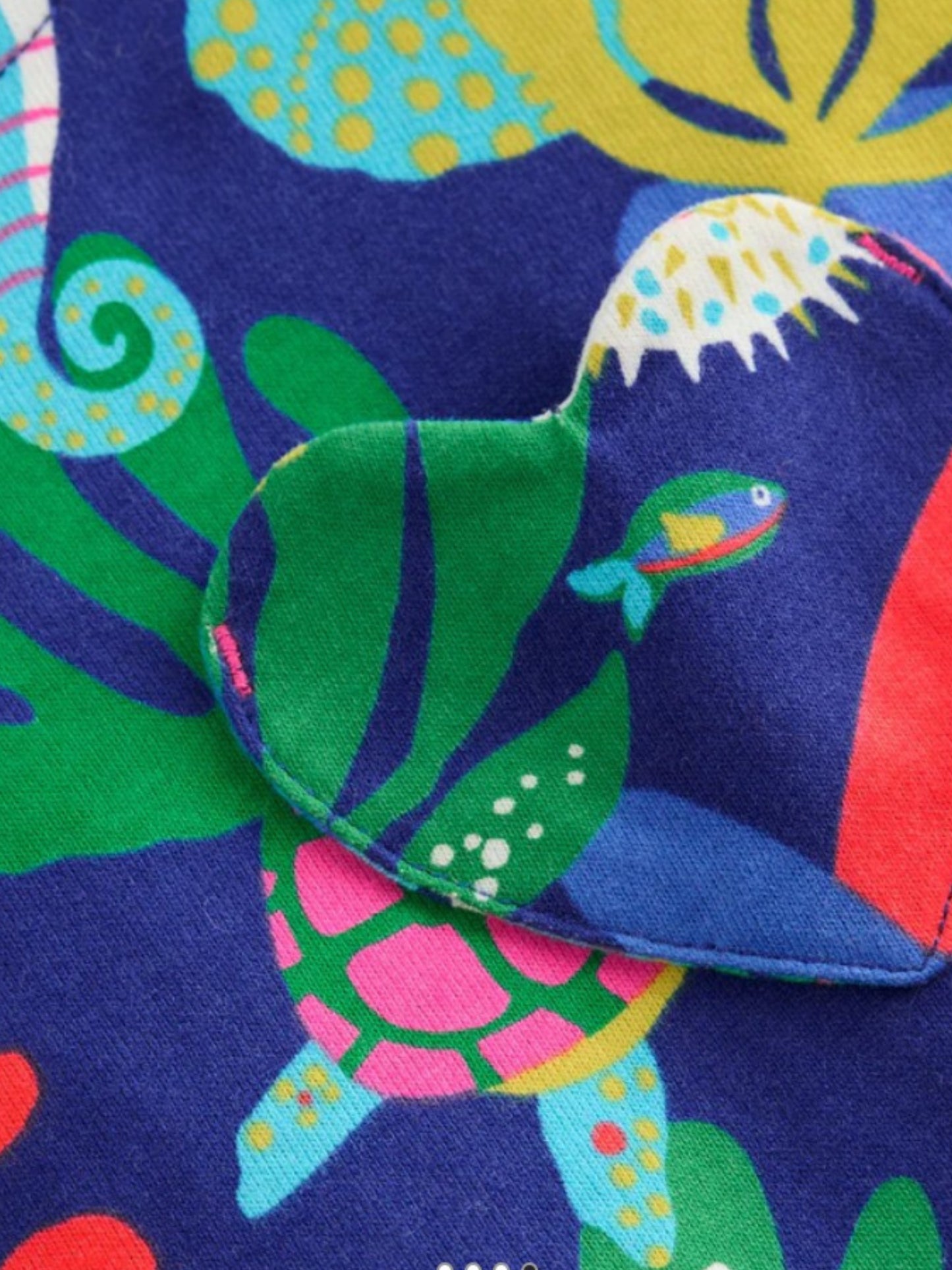 Multi Fish Cotton Blend Casual wear Comfortable Dress For Girls