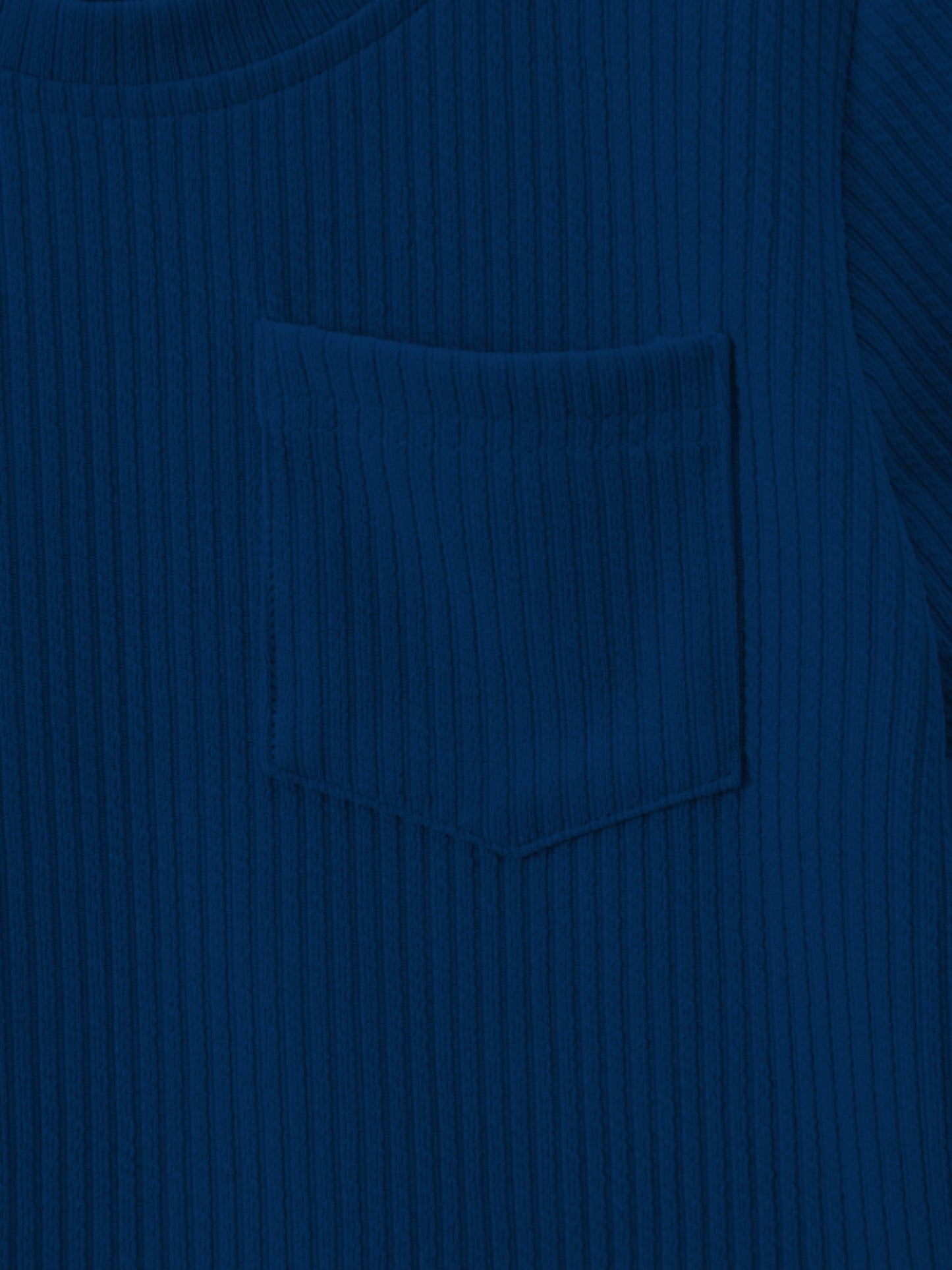 Airforce Blue Ribbed With Pocket Clothing Co-ord Set For Boys