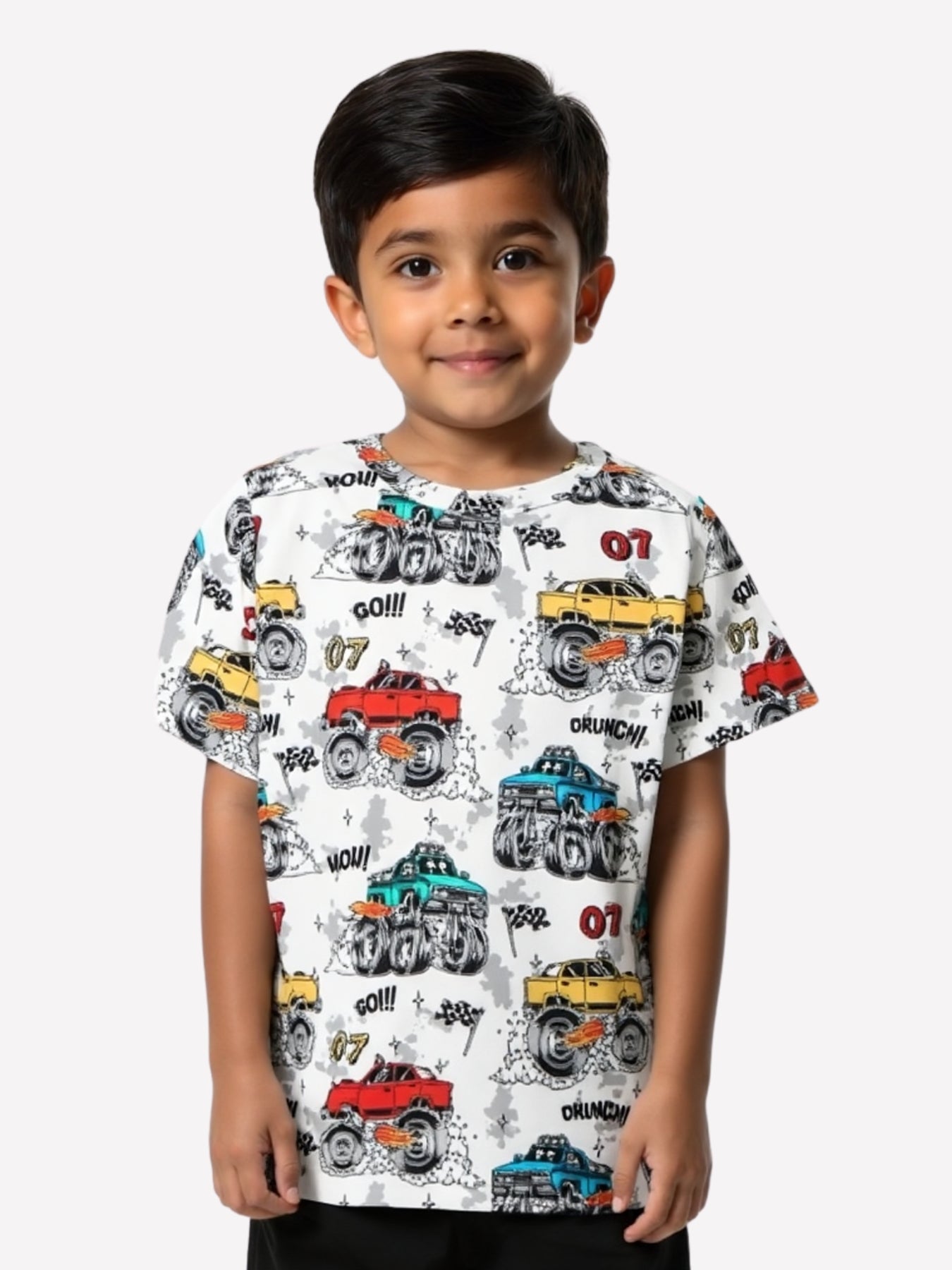 Boys Cars Printed Cotton Blend Casual wear Comfortable T-Shirt