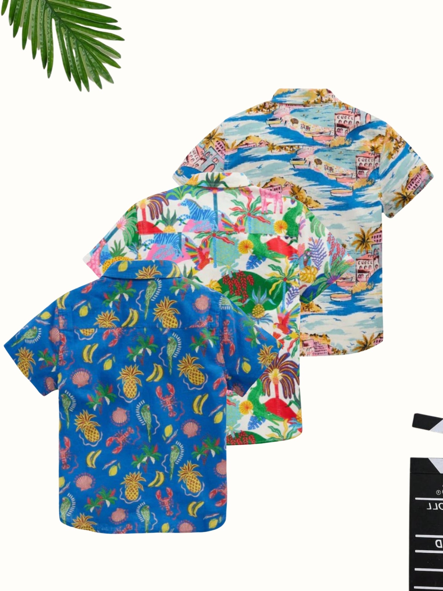 Combo Set of Pineapple, Jungle & Hawai Printed Shirt for Boys
