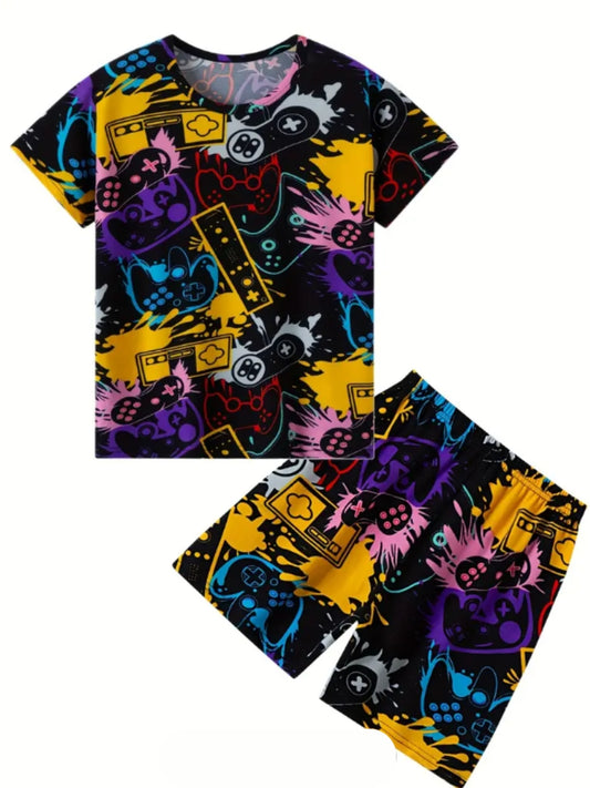 Gamers Printed Clothing Co-ord Set For Boys