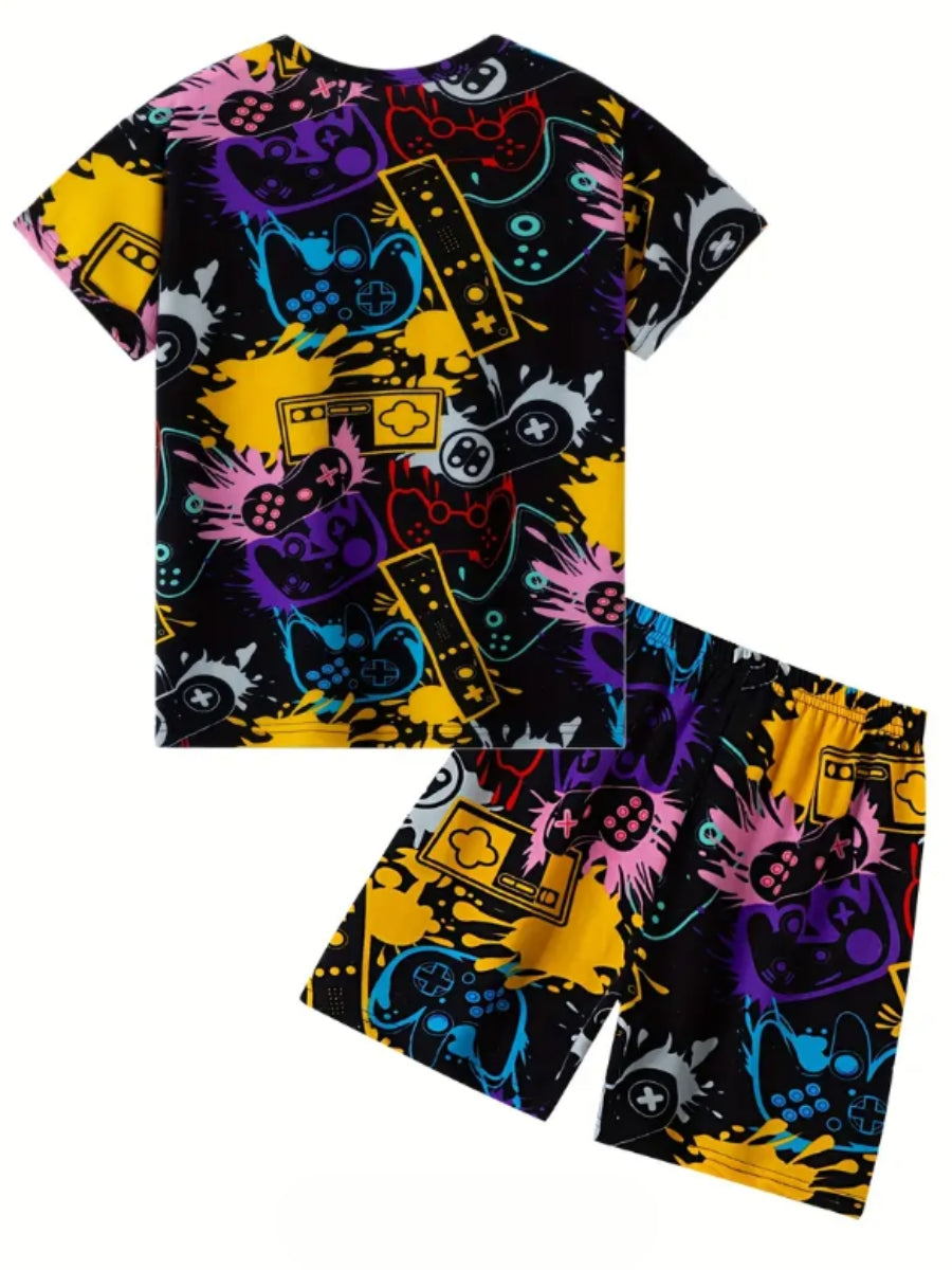 Gamers Printed Clothing Co-ord Set For Boys
