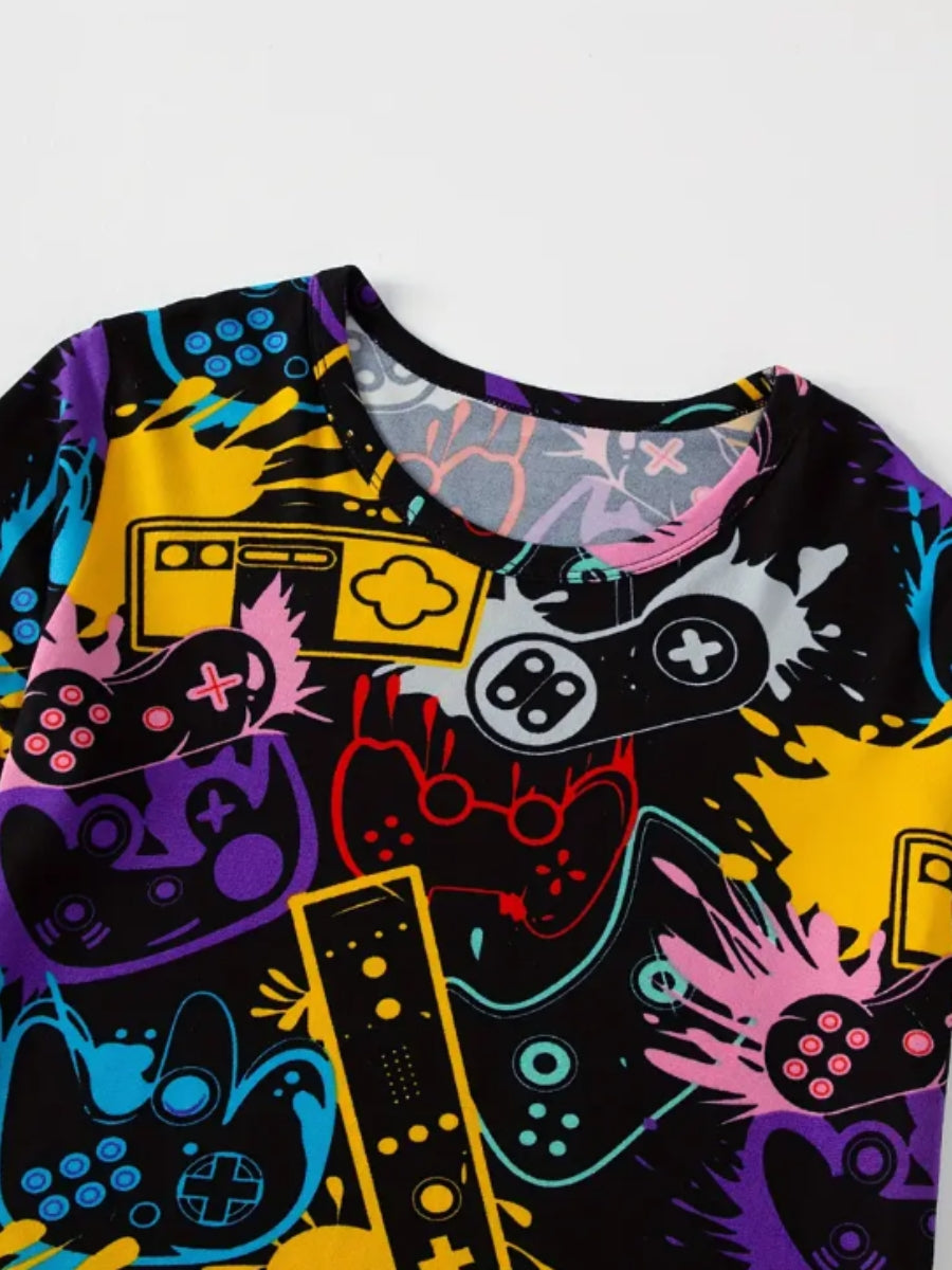 Gamers Printed Clothing Co-ord Set For Boys