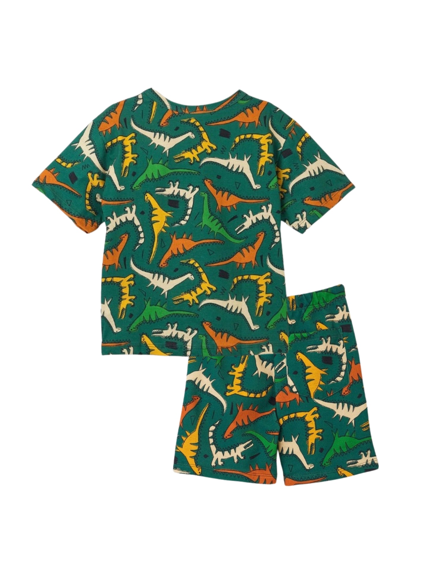 Green Dinosaur Printed Clothing Co-ord Set For Boys