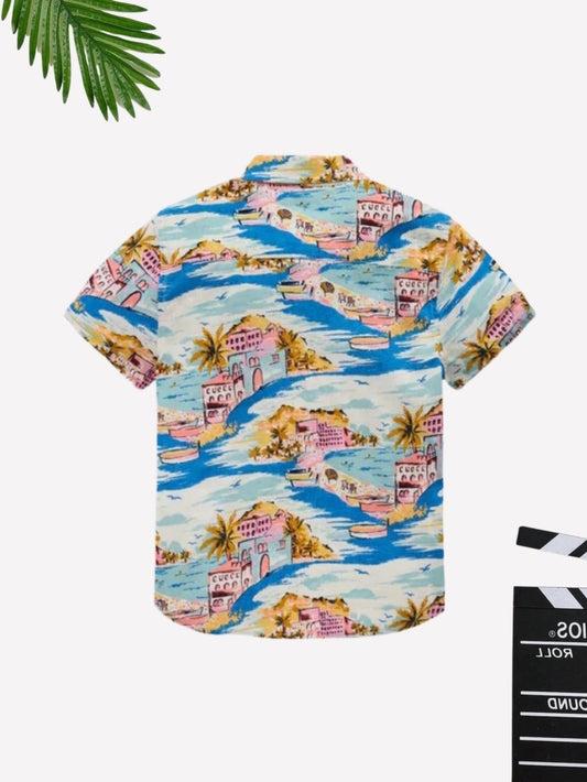 Boys Hawai Printed Cotton Blend Casual wear Comfortable Shirt