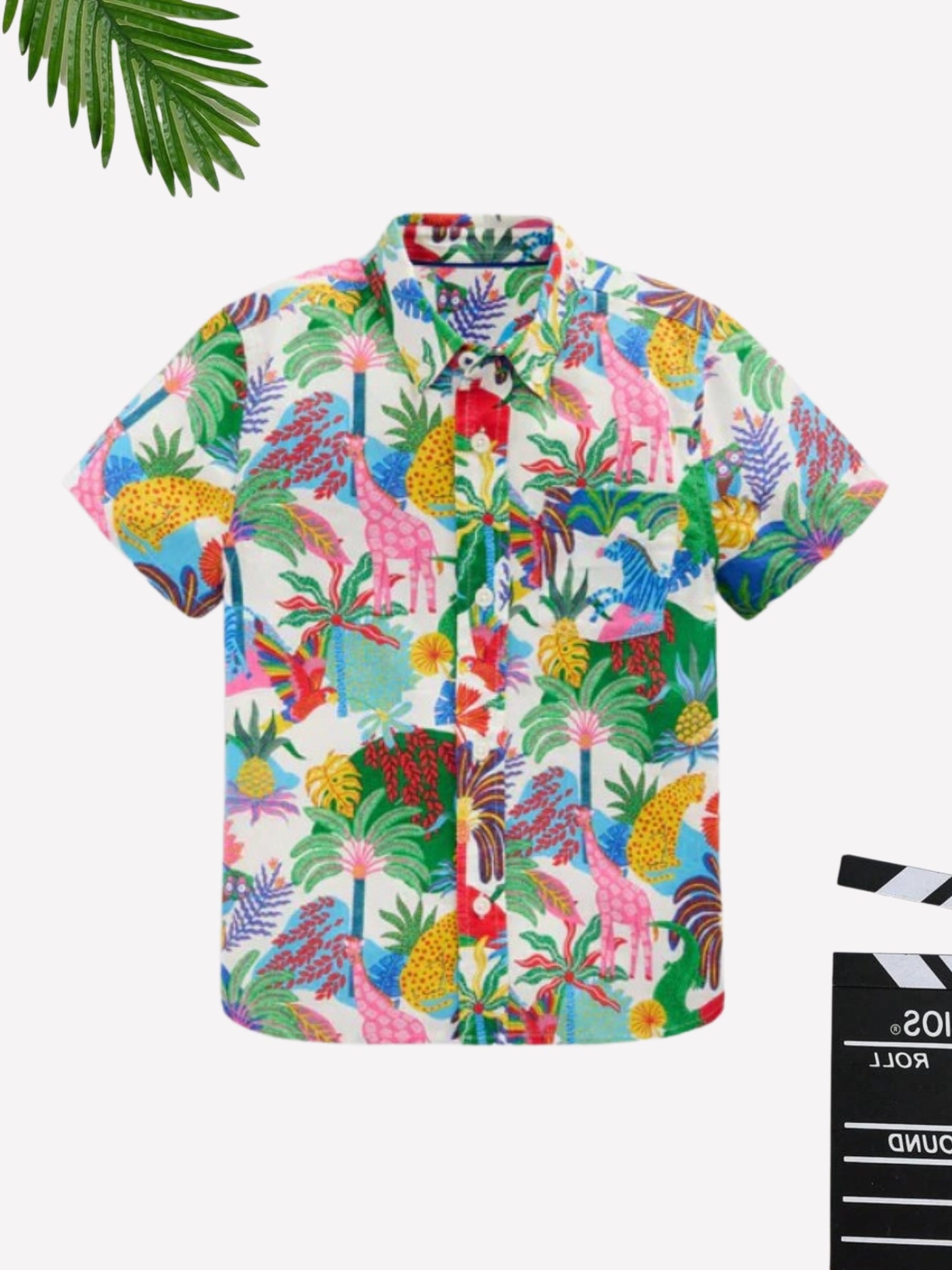Boys Jungle Printed Cotton Blend Casual wear Comfortable Shirt