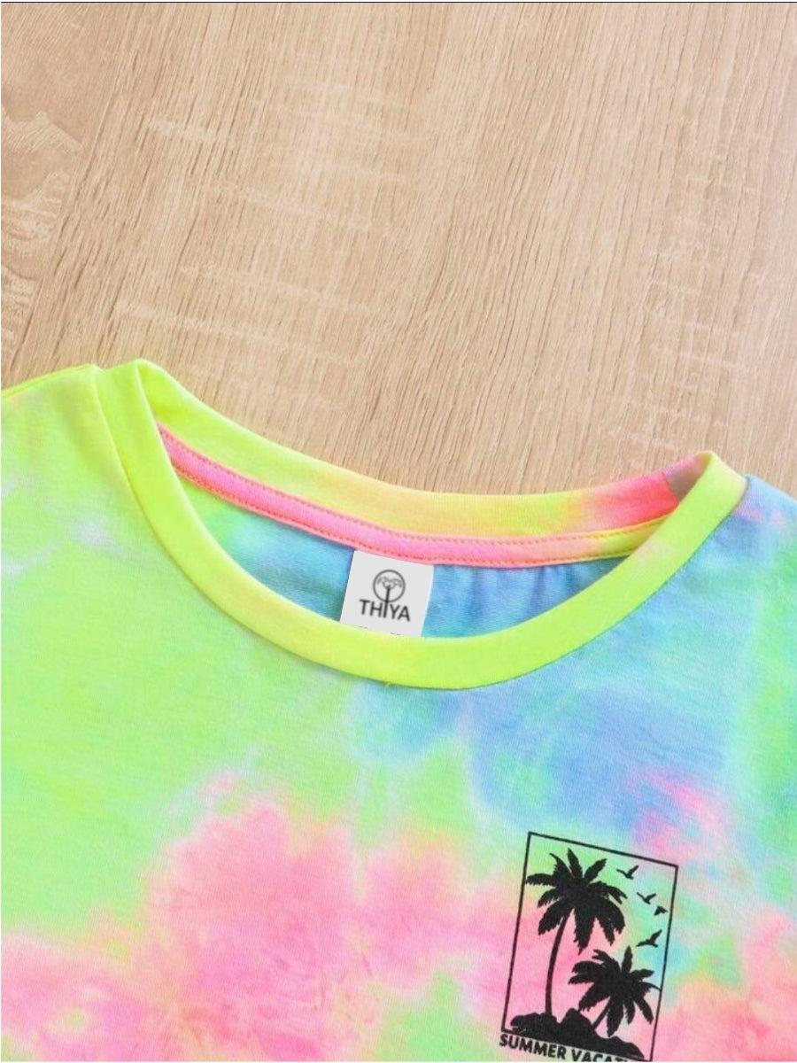 Tye & Dye Printed Clothing Co-ord Set For Boys