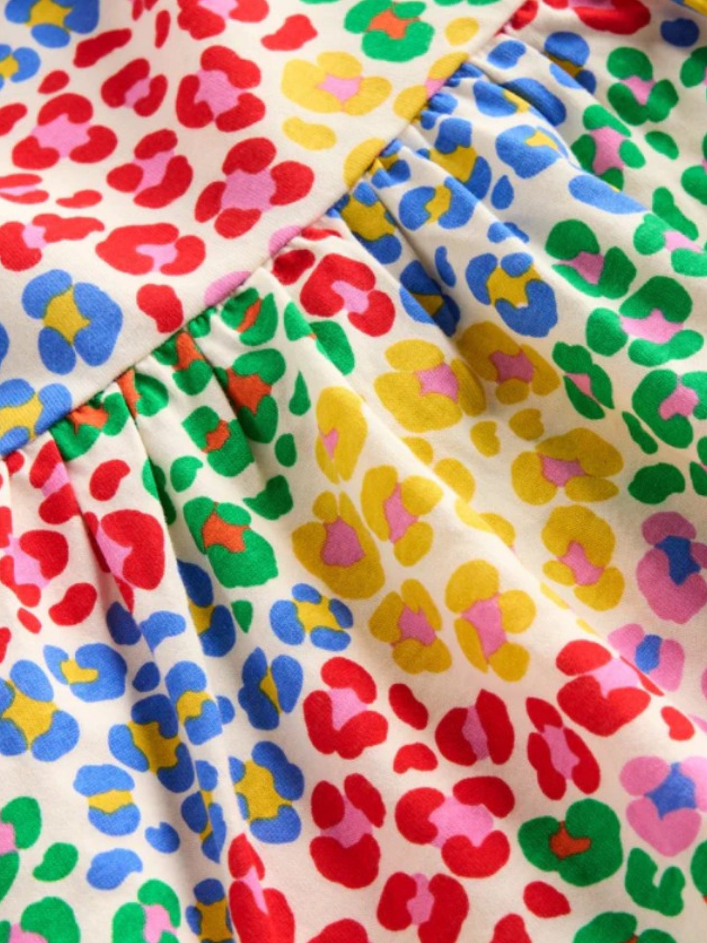 Multicolor Abstract Cotton Blend Casual wear Comfortable Dress For Girls