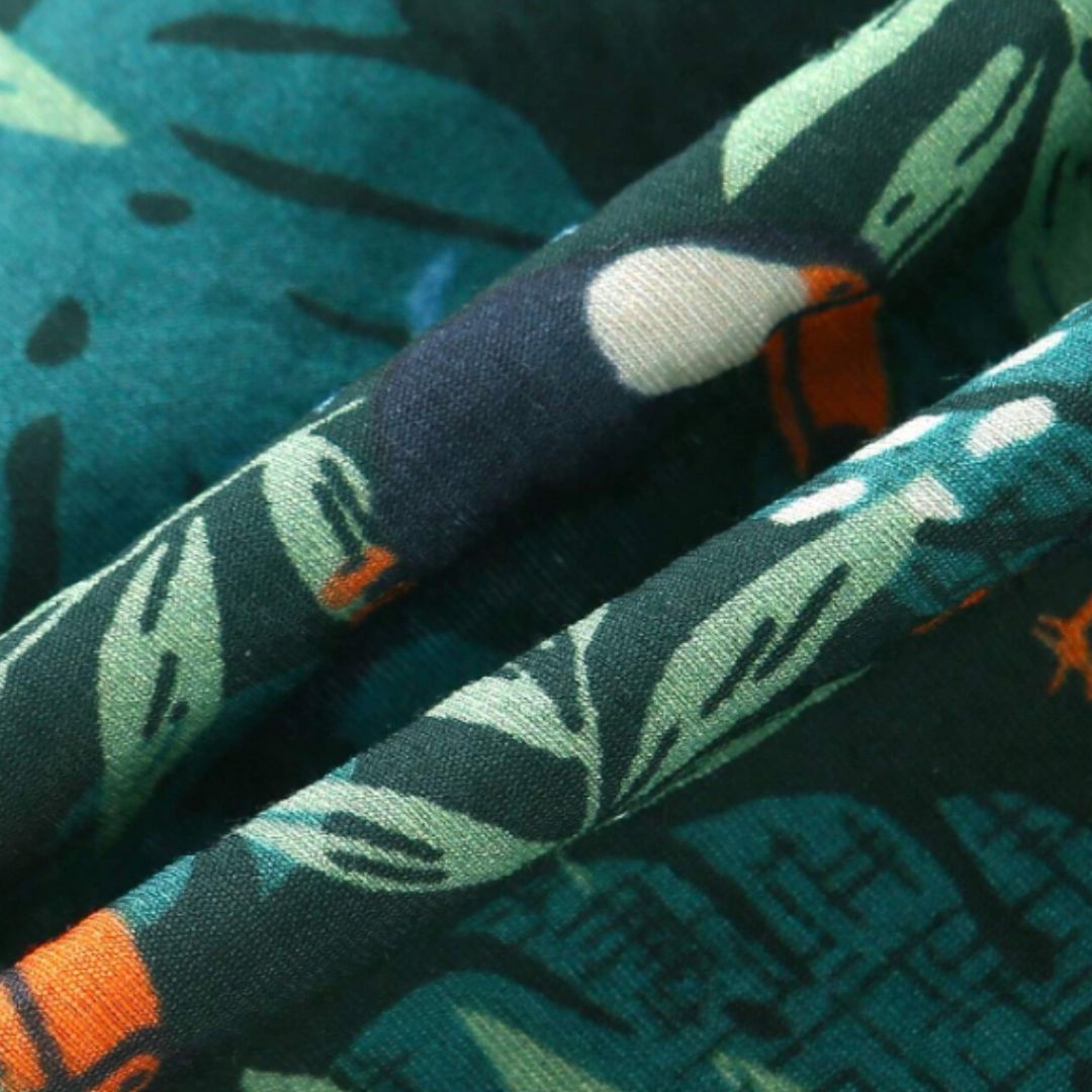 Boys Black Bird Printed Cotton Blend Casual wear Comfortable Shirt