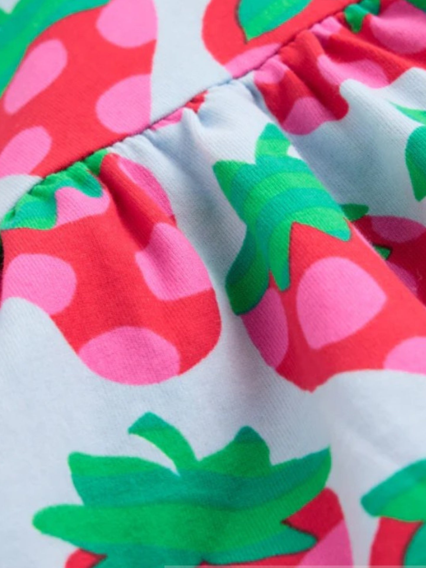 Strawberries Cotton Blend Casual wear Comfortable Dress For Girls