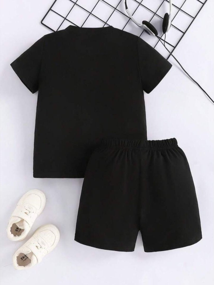 Mama's Boy Graphic Printed Clothing Co-ord Set For Boys