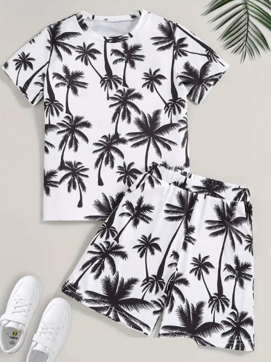 Tropical Printed Clothing Co-ord Set For Boys