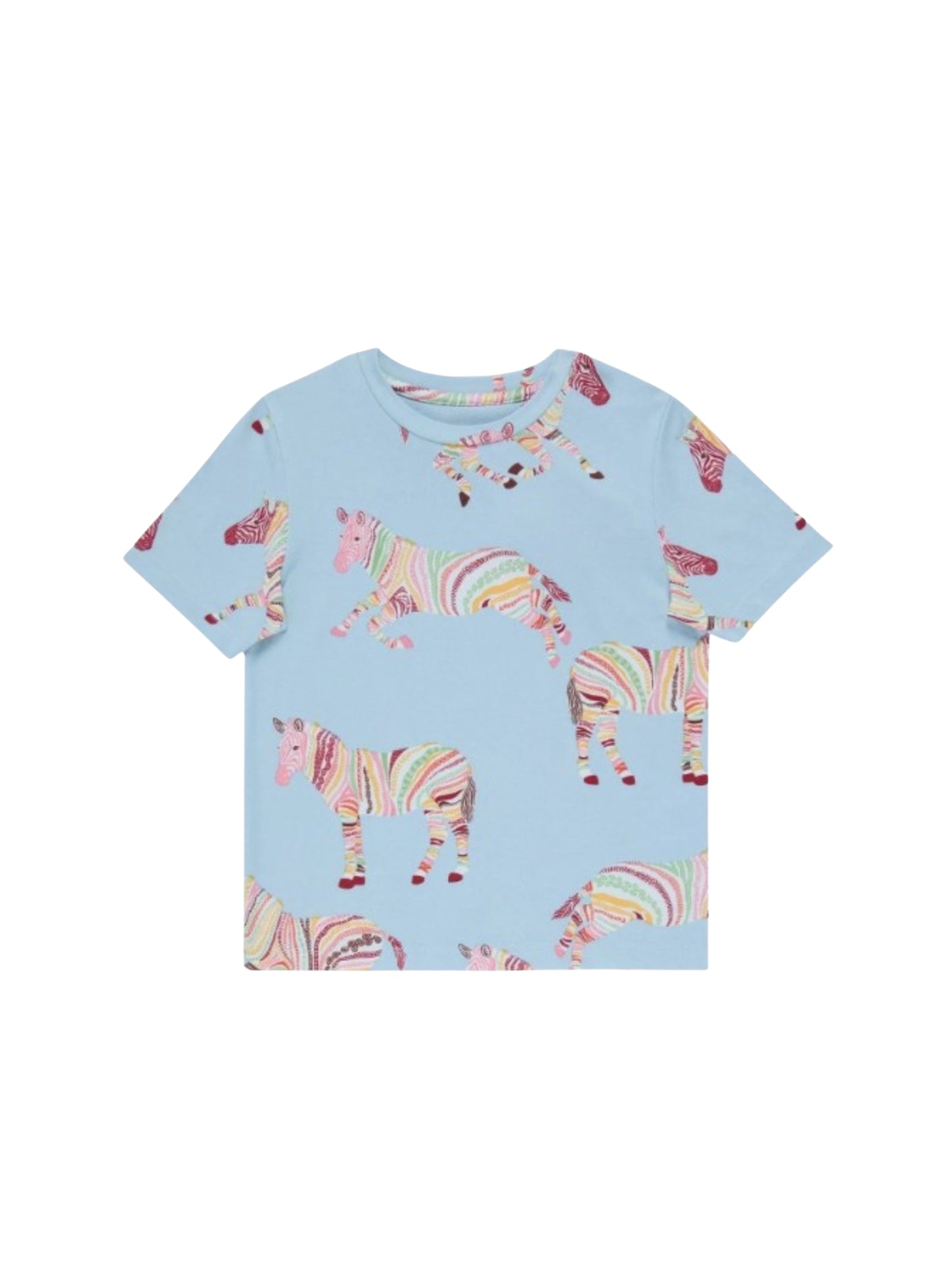 Multicolor Zebra Printed Clothing Co-ord Set For Boys