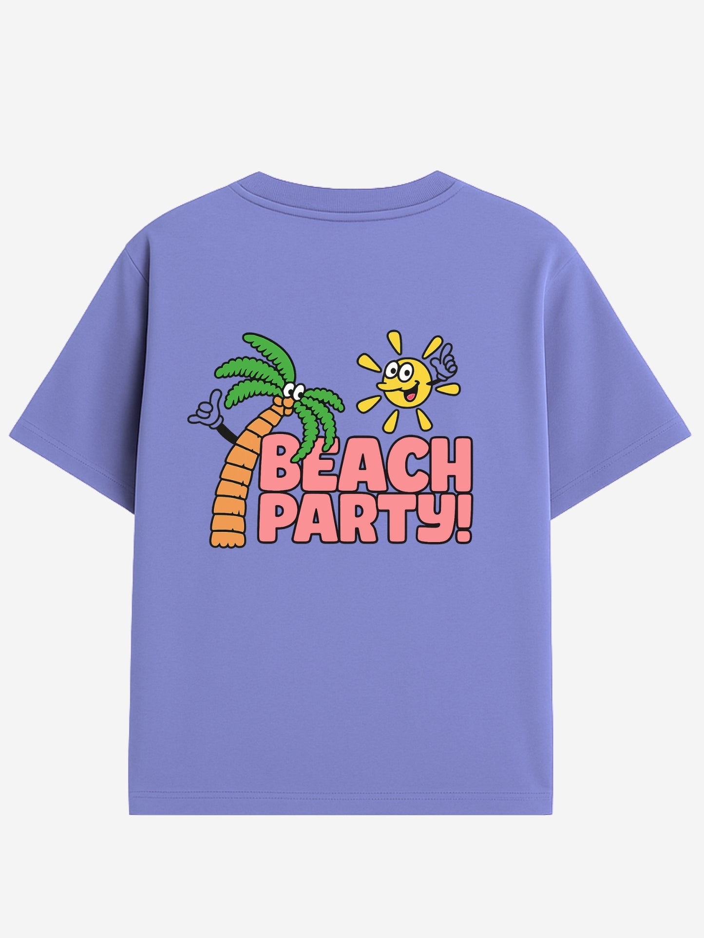 Beach Party Printed Ice Blue Boys Joggers Set