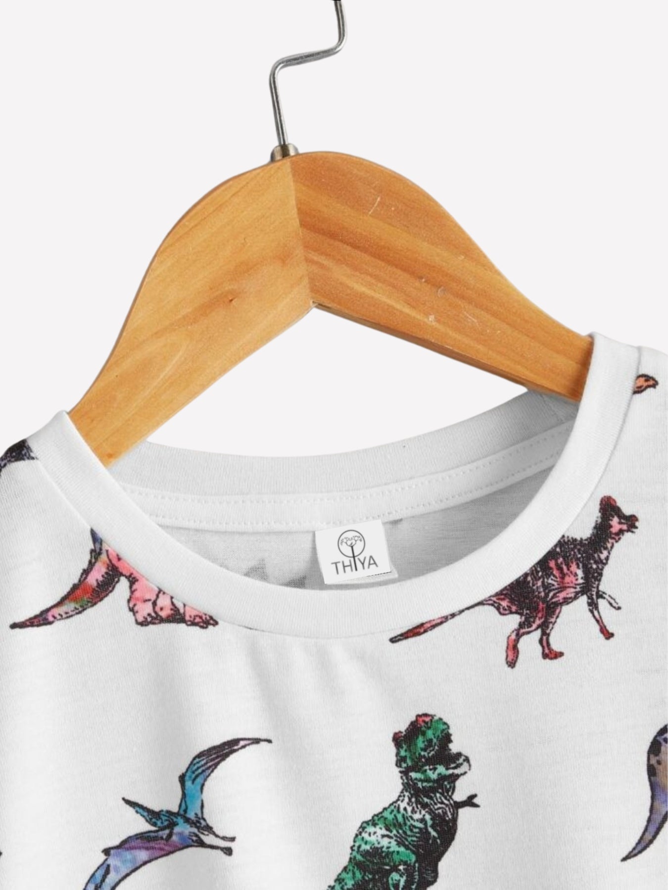 Boys Dinosaur Printed Cotton Blend Casual wear Comfortable T-Shirt