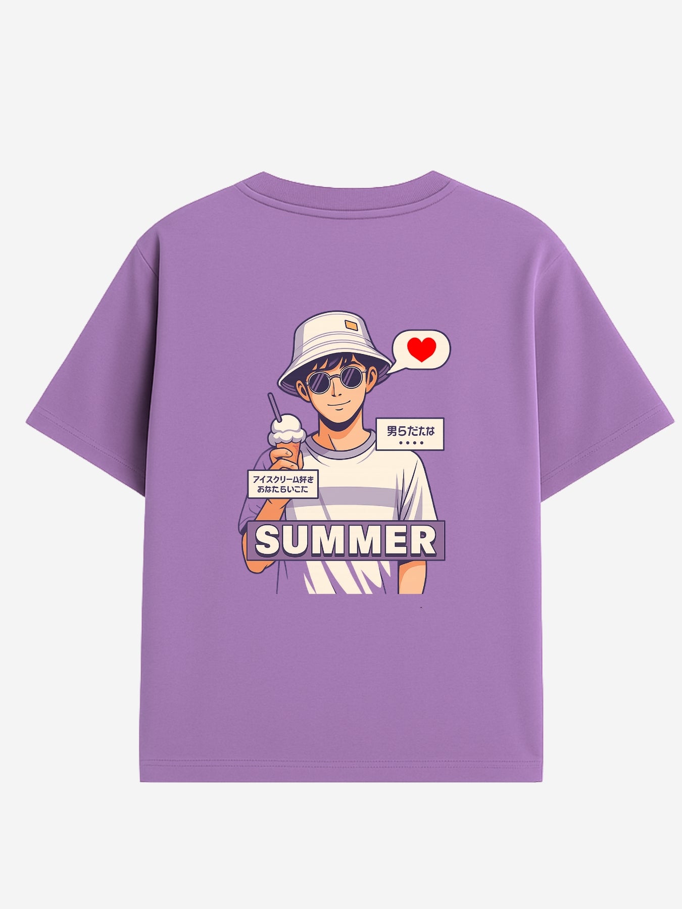 KPOP Printed Lilac Boys Joggers Set