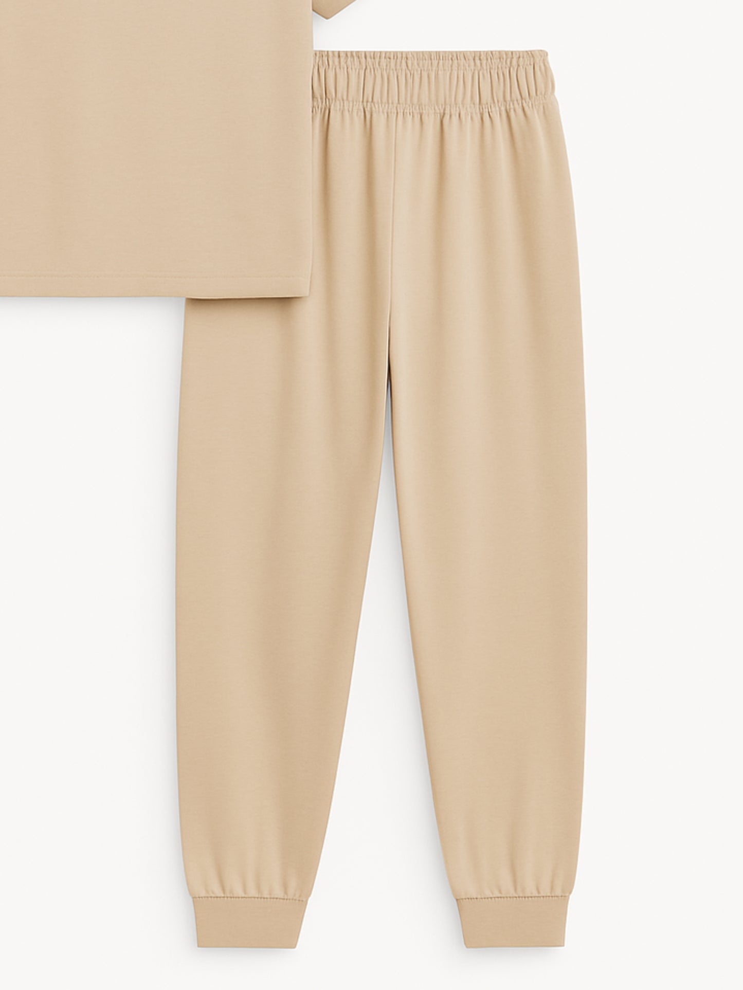 Planets Printed Beige Boys Joggers Set